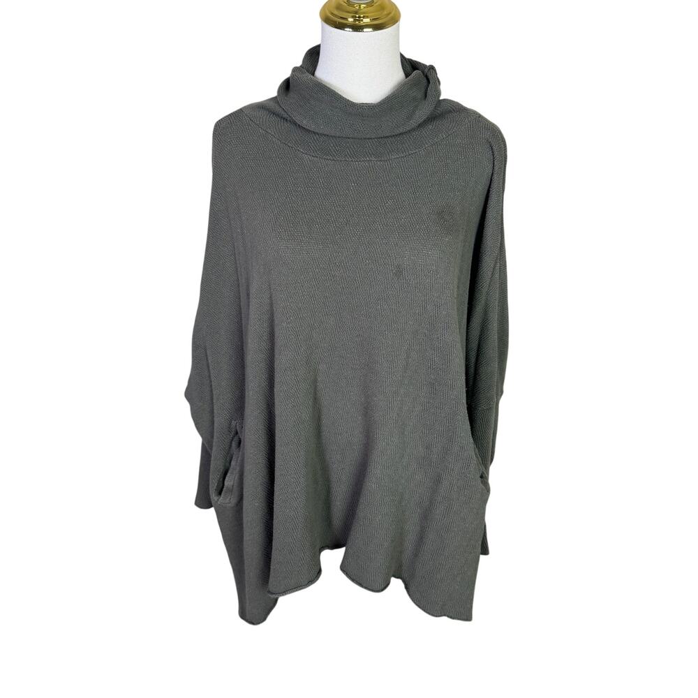 World Market Oversized Cowl Neck Poncho Pullover Sweater US Womens One Size